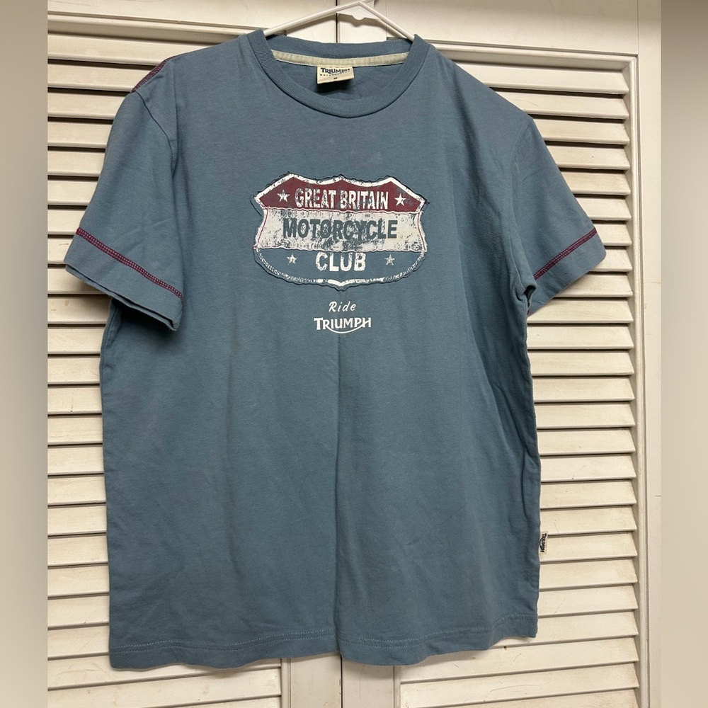Triumph Blue Motorcycle Club Tee